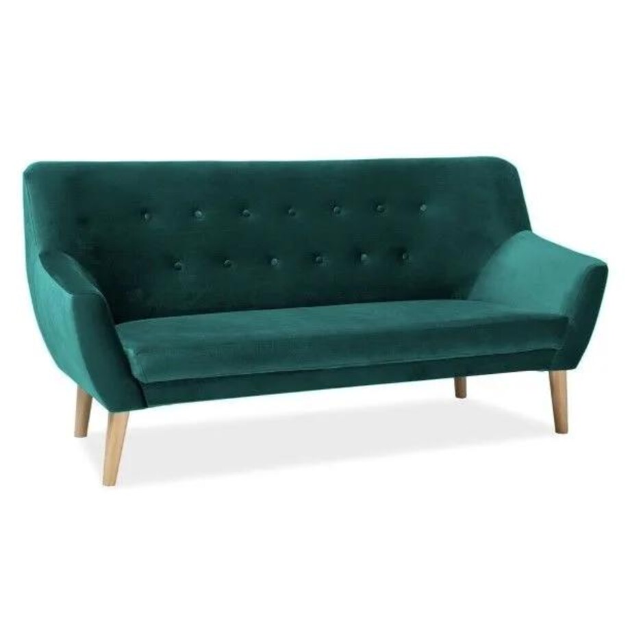 Sofa NORDIC 3 VELVET zielona