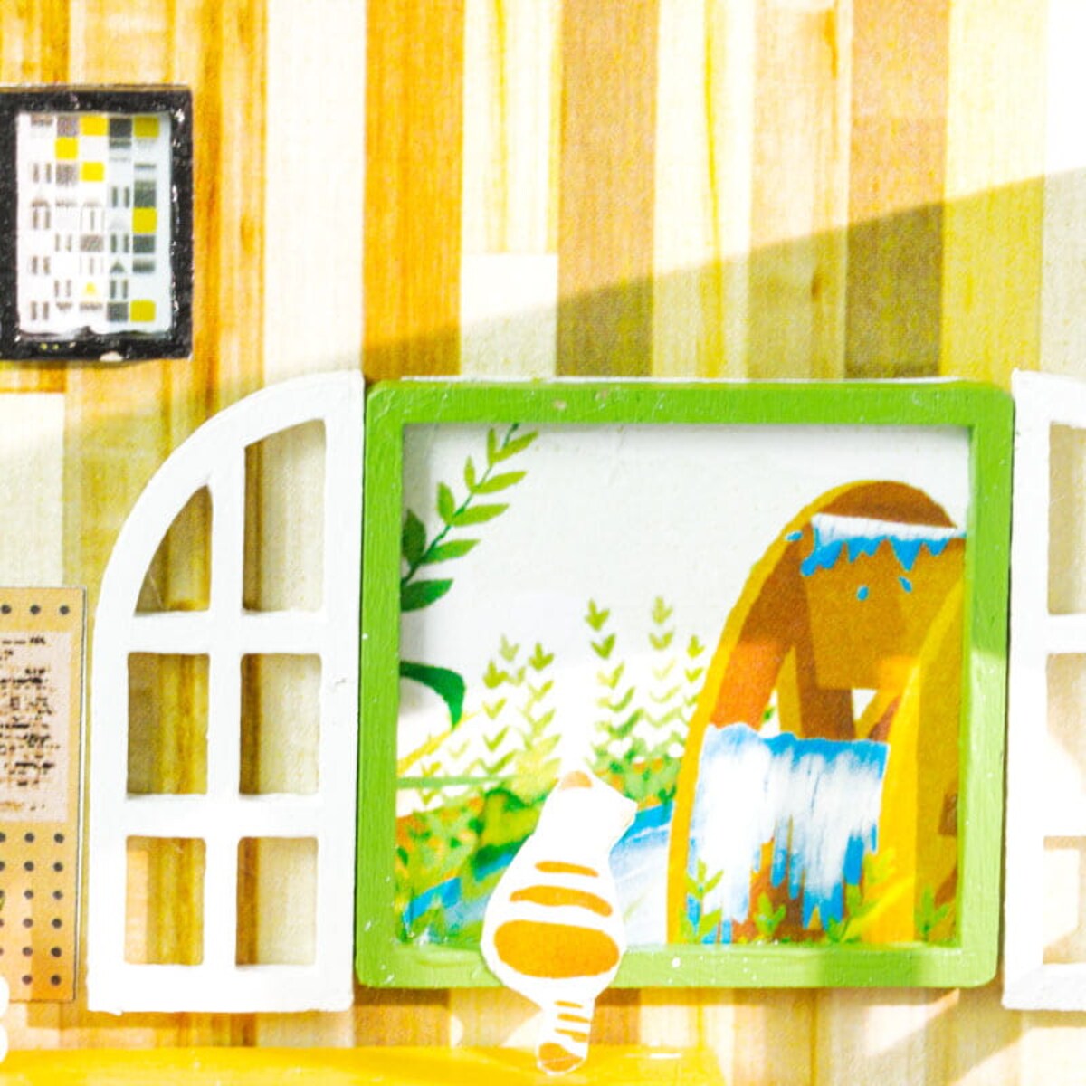 Miniaturowy domek - Kącik biurowy