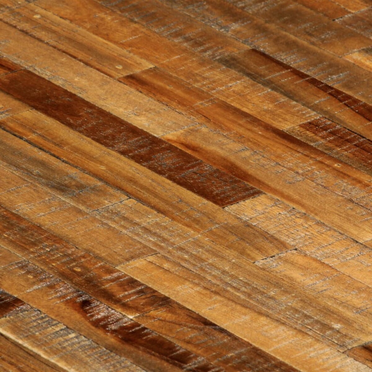 vidaXL Stół do jadalni, odzyskane drewno tekowe i stal, 180x90x76 cm