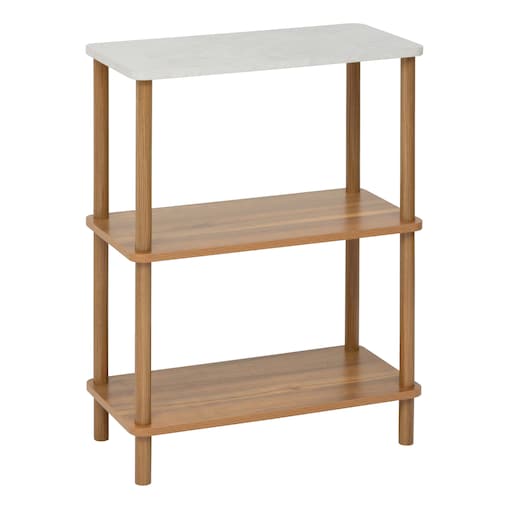 Regał niski COME, 3 poziomy, 76,5 cm