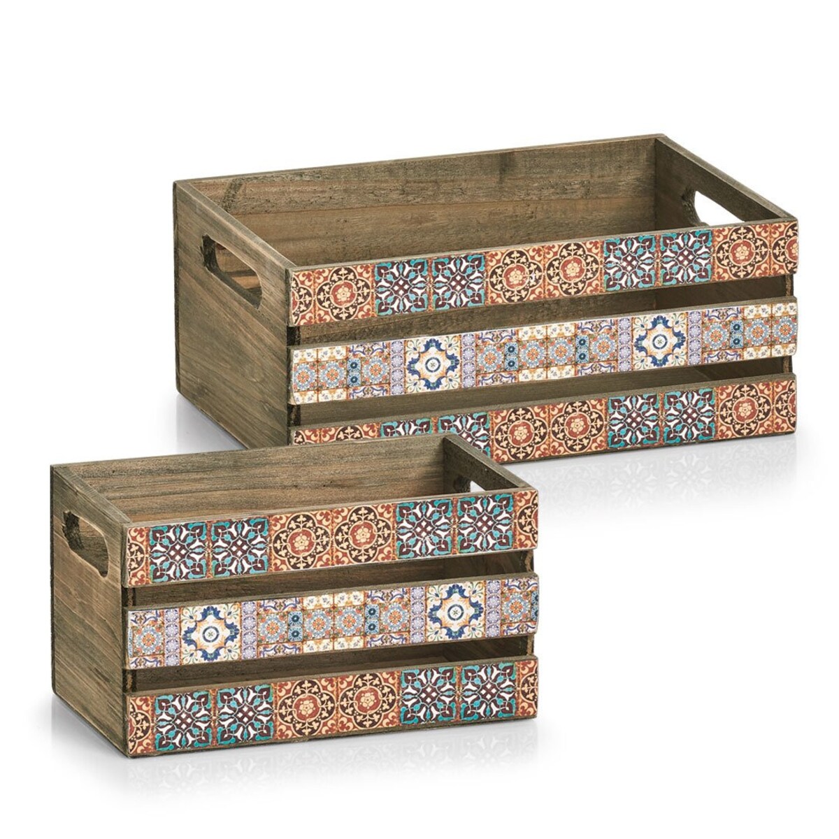 Skrzynka dekoracyjna na przybory MOSAIC, 24 x 14 x 13,5 cm, ZELLER, MDF