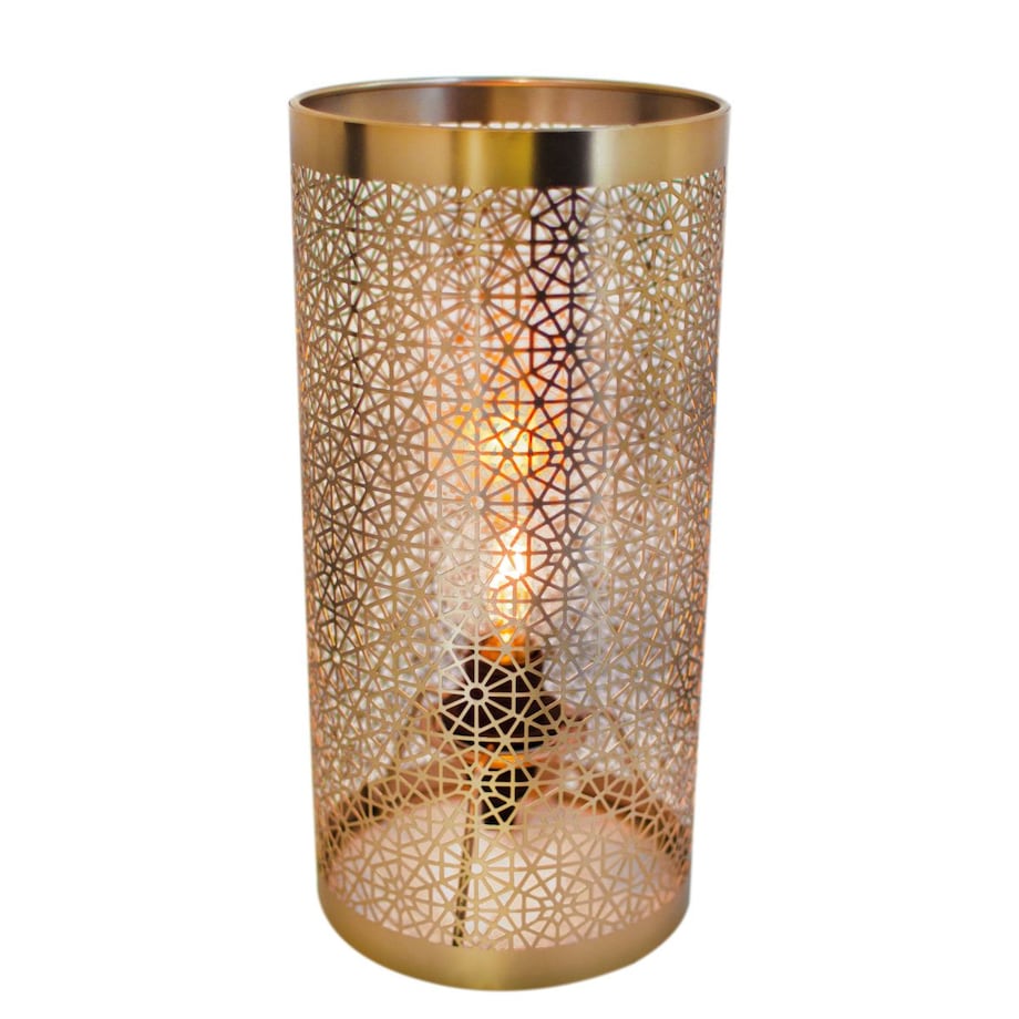 Biurkowa lampka mosiężna Hermine orientalna lampa tuba