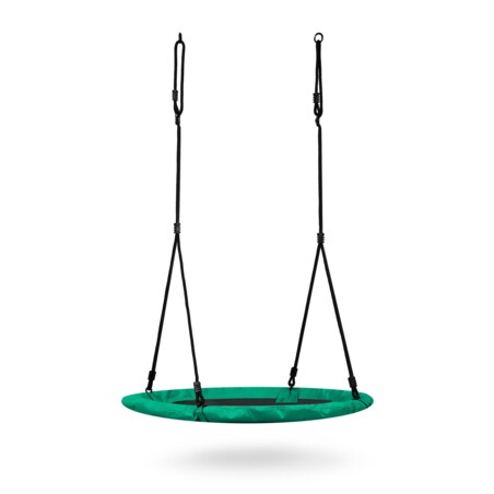 Huśtawka ogrodowa bocianie gniazdo 115 cm Neo-Sport Swingo zielona