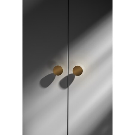 LUNA M POLEROWANY uchwyt jednopunktowy mosiężny polerowany lakierowany