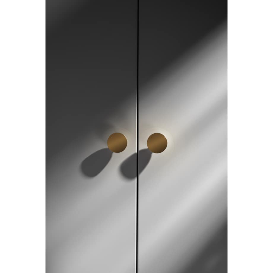 LUNA M POLEROWANY uchwyt jednopunktowy mosiężny polerowany lakierowany