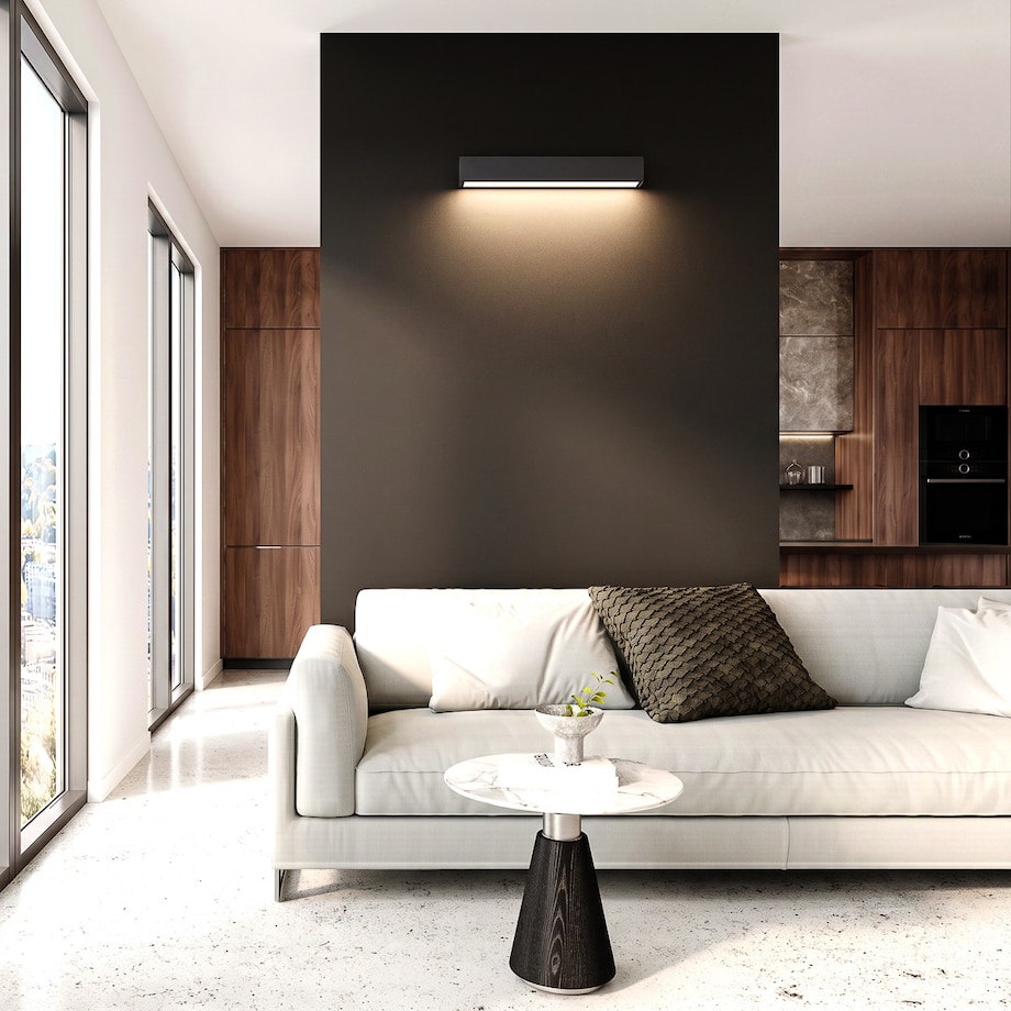 Kinkiet Light Prestige Ibros czarny LED CCT 3000K/4000K/6000K (regulowana) 1 szt.