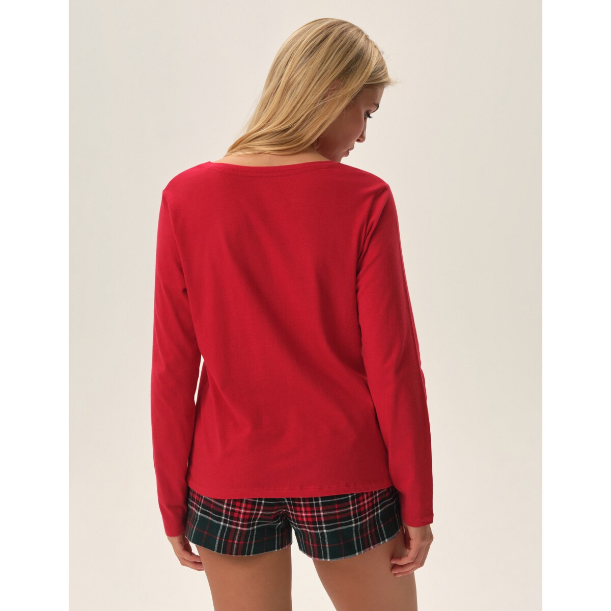 Piżama Feli 41898-33X Czerwone Czerwony, S