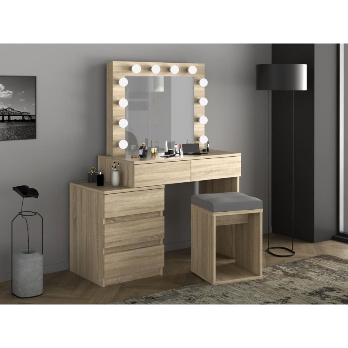 Toaletka CAVIA dąb sonoma