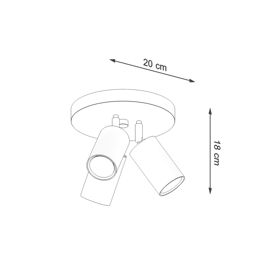 Plafon RING 3P taupe