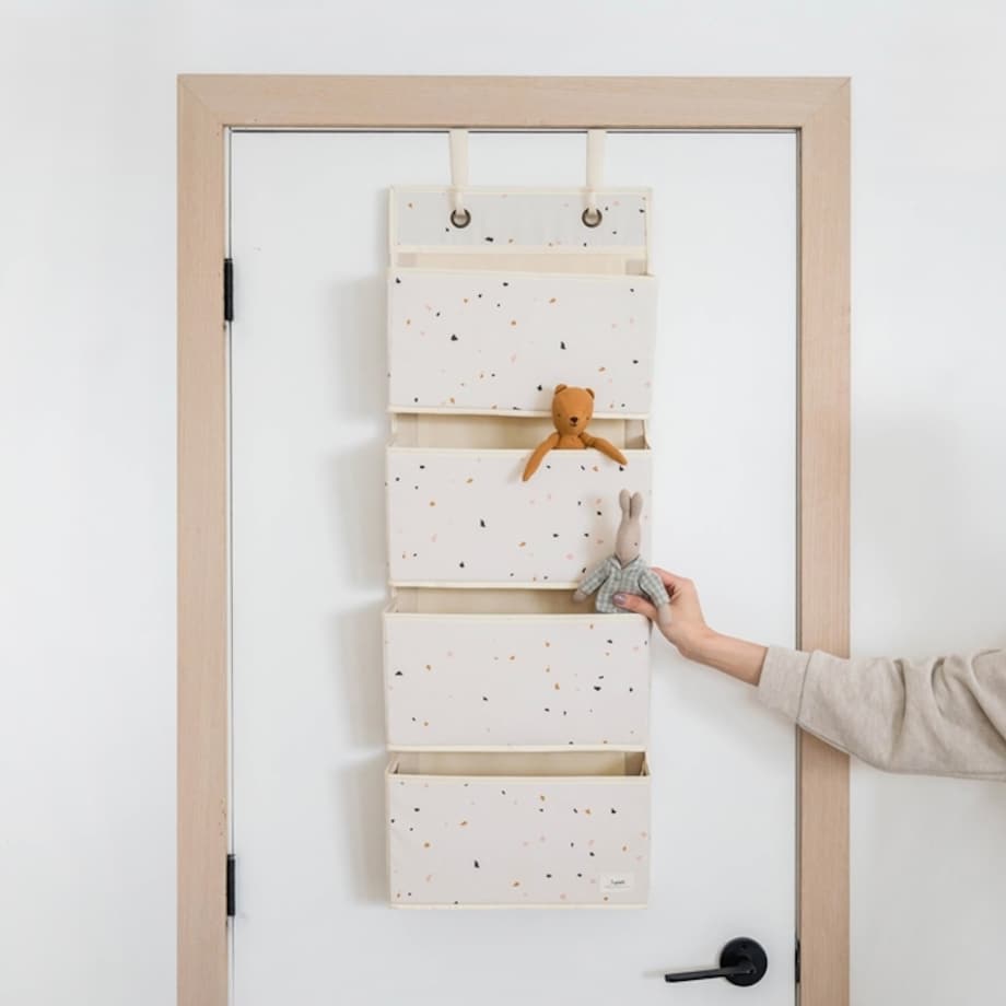 3 Sprouts Organizer Na Drzwi Wiszący Cream Recycled