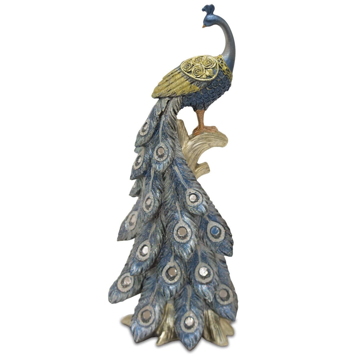 Dekoracja - Paw 32x12x10 cm PAVO-3 złoty