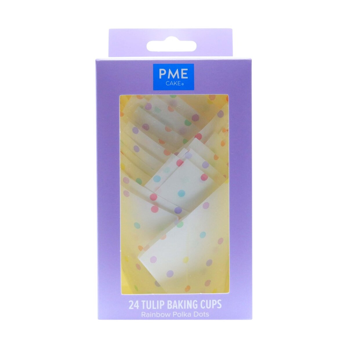 PME Papilotki tulipanowe do muffinek - motyw groszki (24 sztuki)