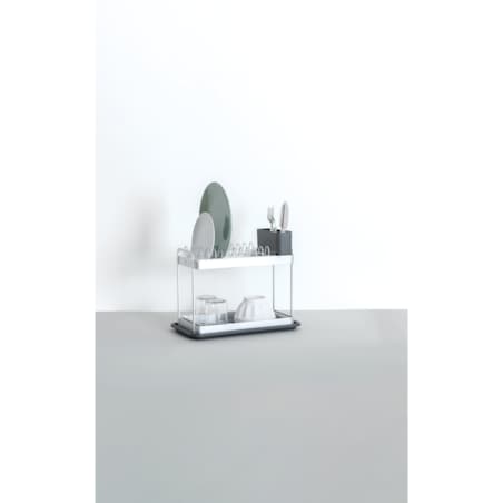 Bardzo wąska suszarka do naczyń 2-poziomowa, 42 x 23,2 x 35 cm