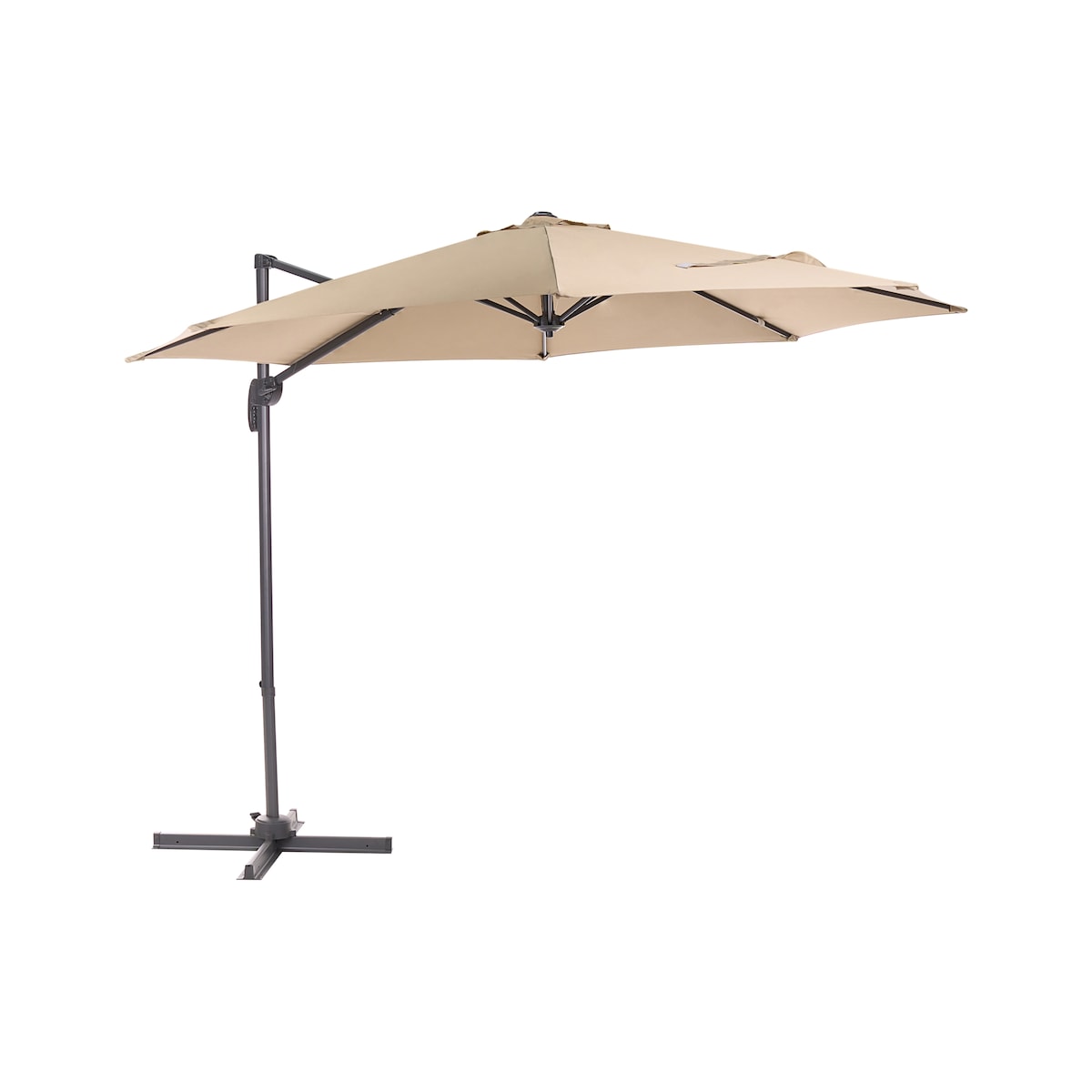 Parasol ogrodowy na wysięgniku 294 cm SAVONA Beżowy