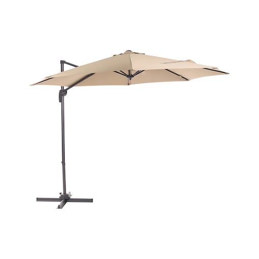 Parasol ogrodowy na wysięgniku 294 cm SAVONA Beżowy