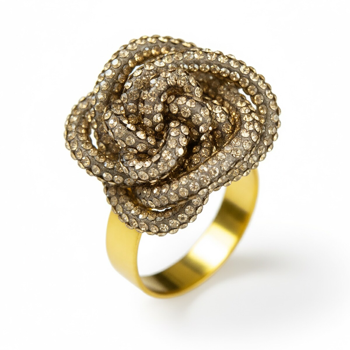 Obrączki Na Serwetki Klamry Pierścienie Do Serwetek Zestaw 4 Szt Wzór Supełek