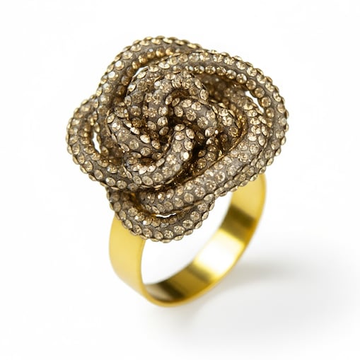 Obrączki Na Serwetki Klamry Pierścienie Do Serwetek Zestaw 4 Szt Wzór Supełek