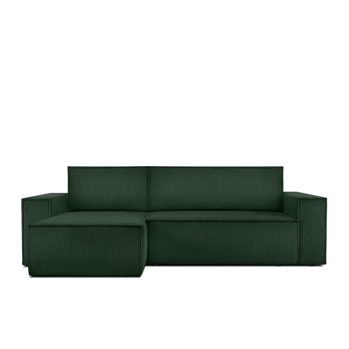 KONSIMO NAPI Uniwersalny narożnik z funkcją spania, kolor ciemnozielony, prawy/lewy