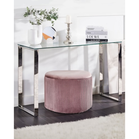 Konsola szklana srebrna TILON