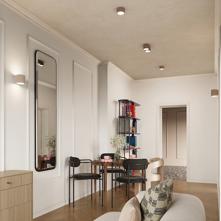 Plafon AURA 1 taupe Gx53