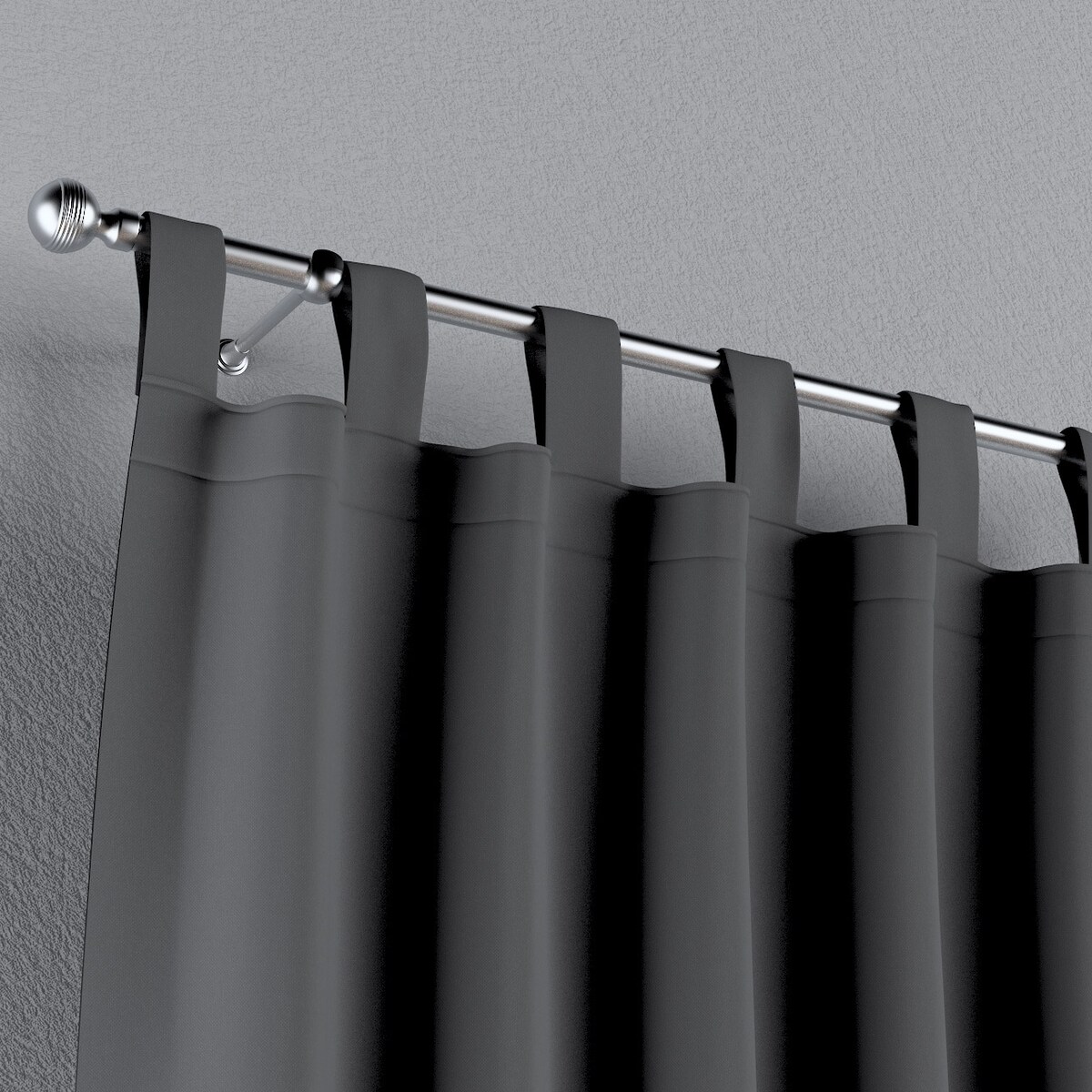 Zasłona na szelkach 1 szt. 130x260 grafitowy