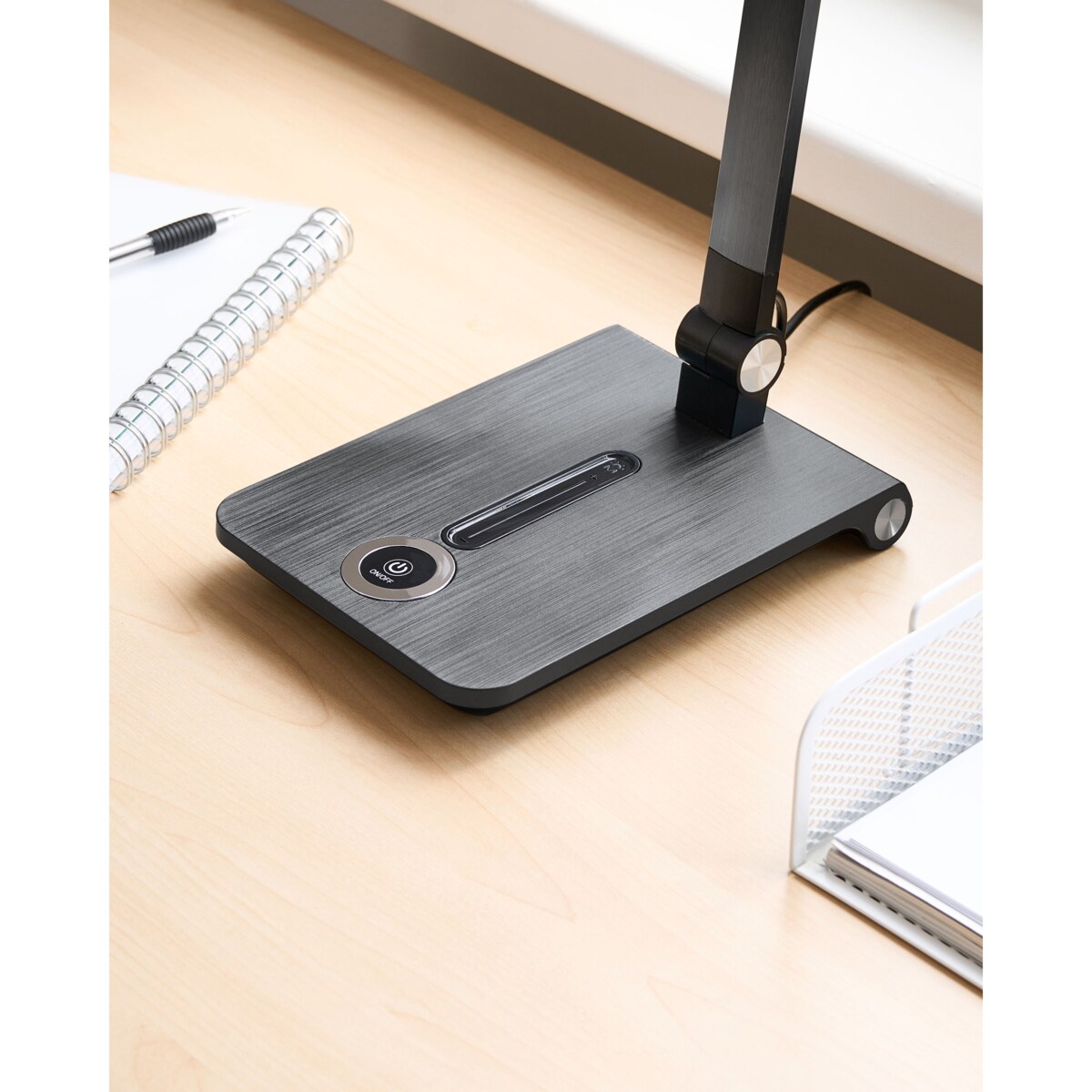 Lampa biurkowa LED AQUILA Ze ściemniaczem Szary