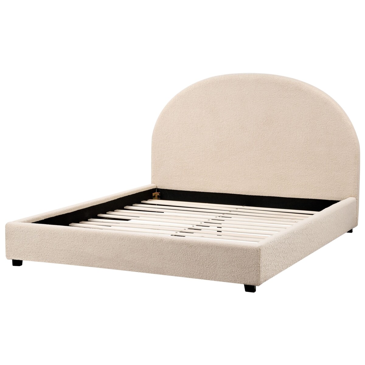 Łóżko Boucle VAUCLUSE 140 x 200 cm Beżowy