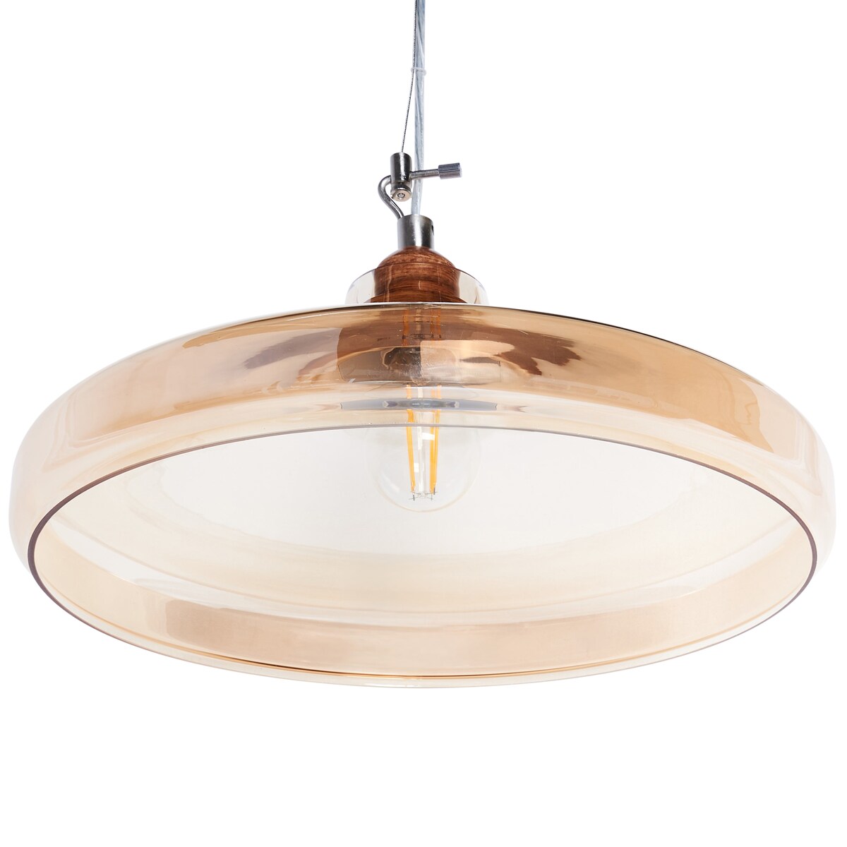 Lampa wisząca ALIKOS Szkło Złoty