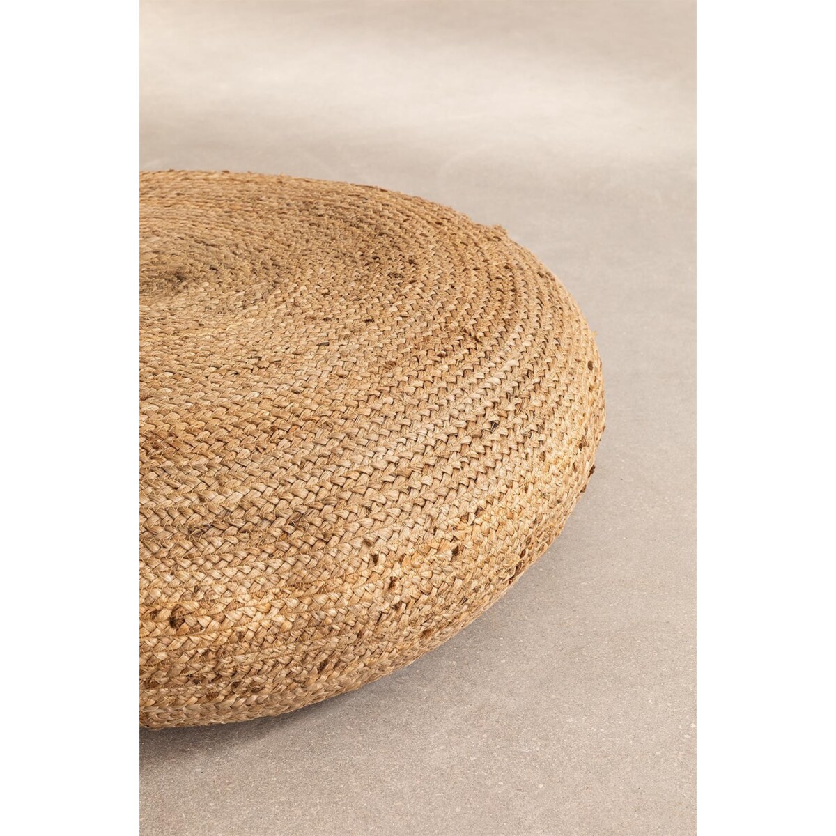 Pufa poducha na podłogę z juty hand-made Ø80 cm
