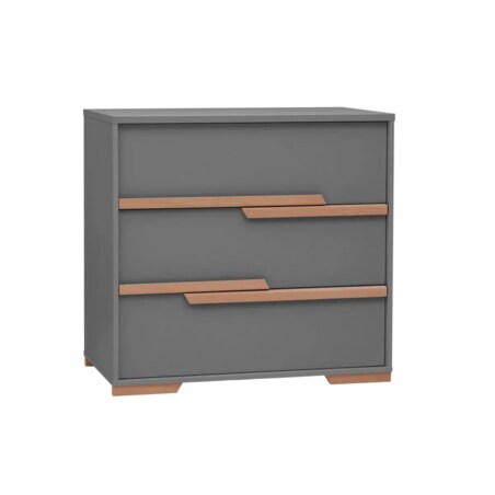 Komoda dla dzieci SNAP 100 trzyszufladowa-szary