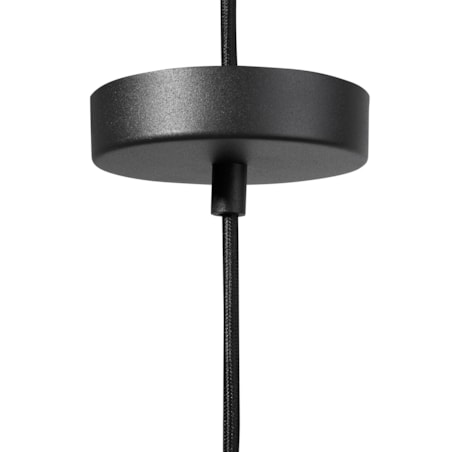 Lampa wisząca metalowa czarna CETINA