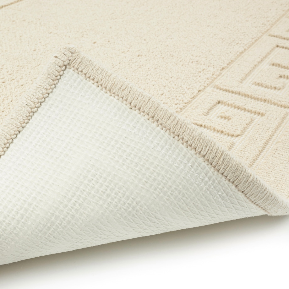 Dywanik łazienkowy Lino 60x90 cm bawełniany grecki beżowy