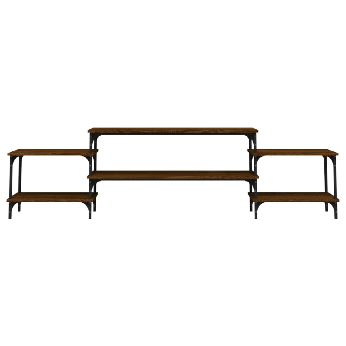 vidaXL Szafka pod TV, brązowy dąb, 197x35x52 cm