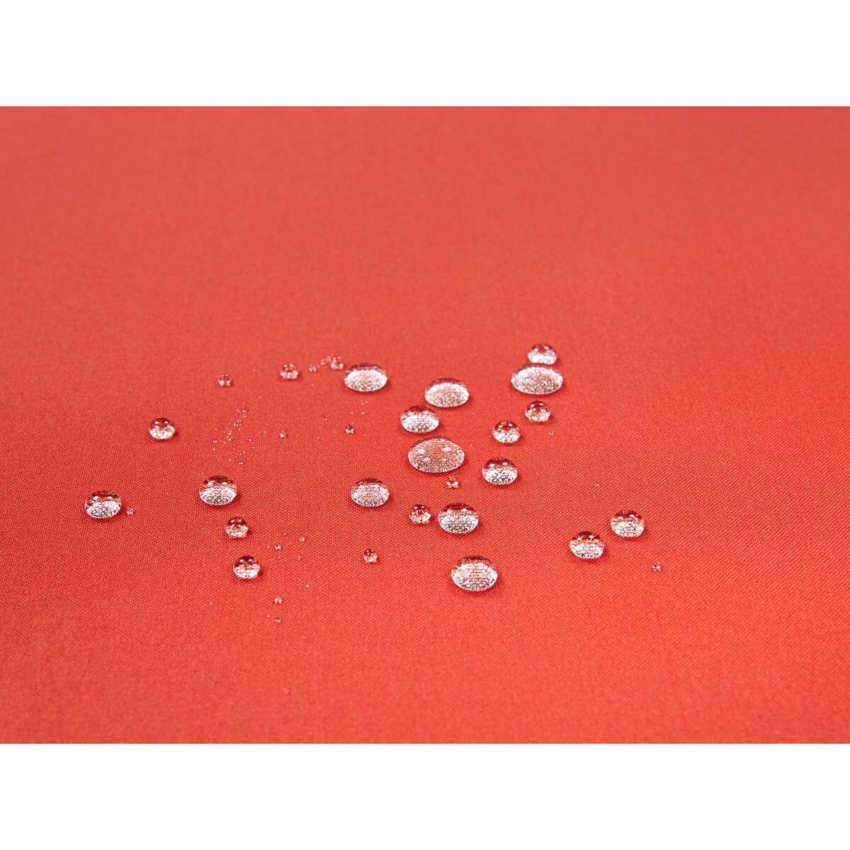 Ławka ogrodowa z certyfikowanego drewna 120 cm z poduszką czerwoną VIVARA