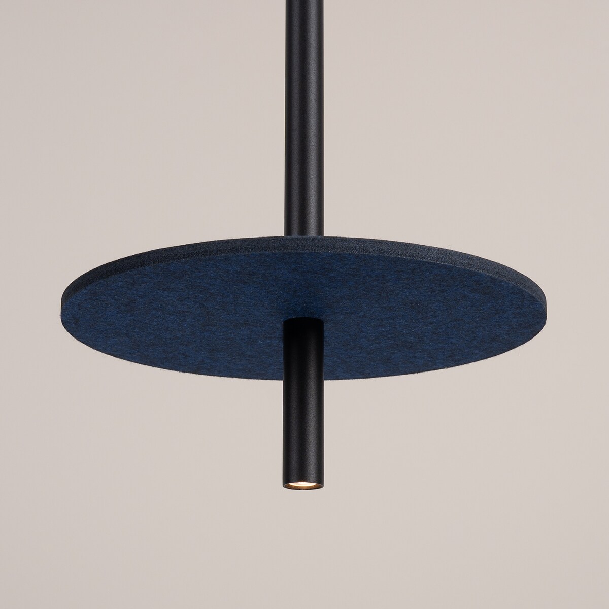 Lampa wisząca FELTRO 1 czarna/granatowa