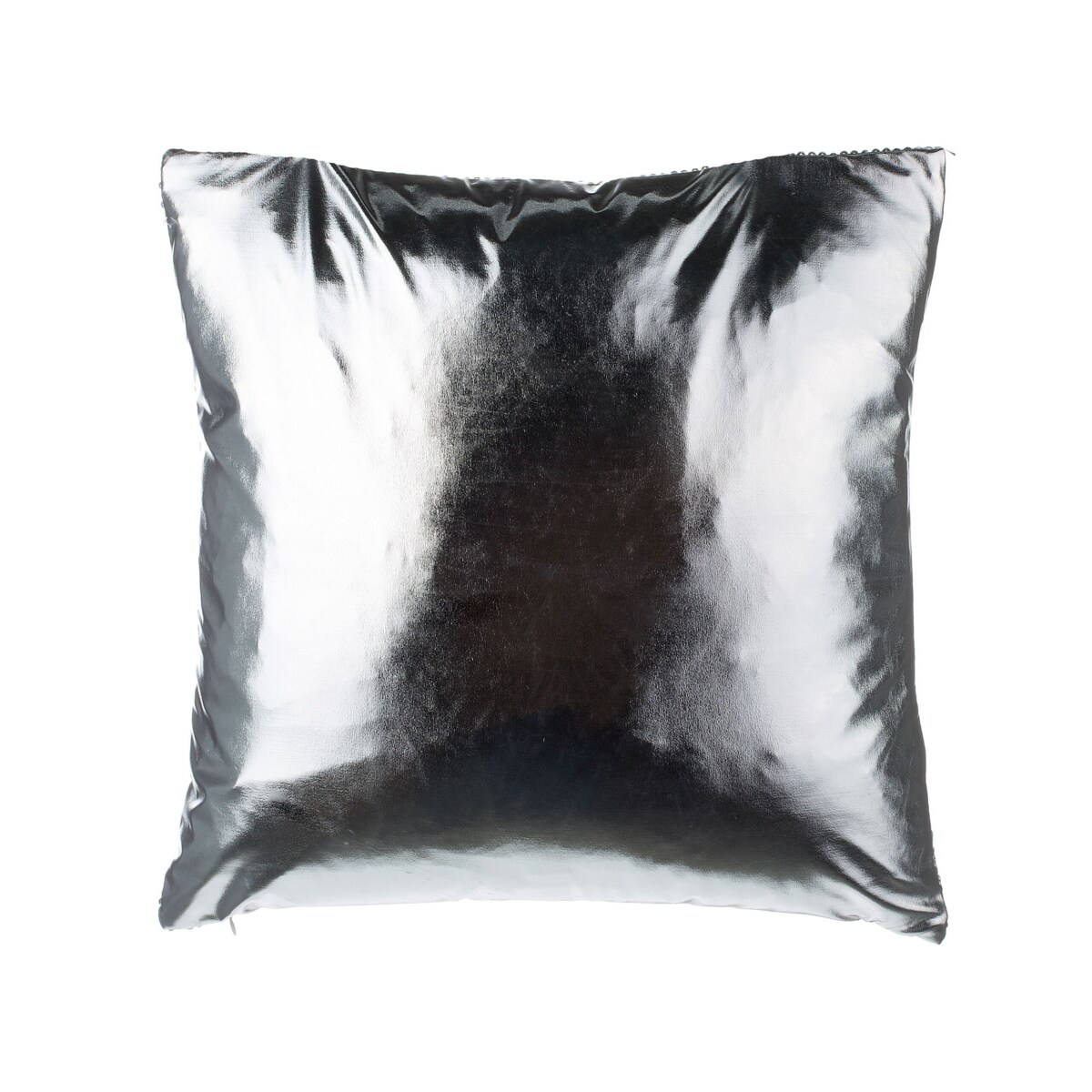 2 poduszki dekoracyjne w cekiny 45 x 45 cm srebrne ASTER