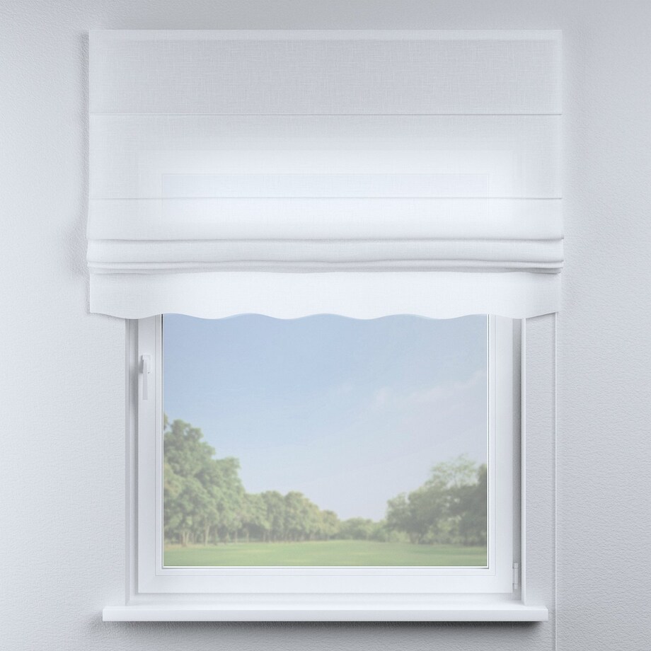 Roleta rzymska Florencja 160x170 prześwitująca, biała