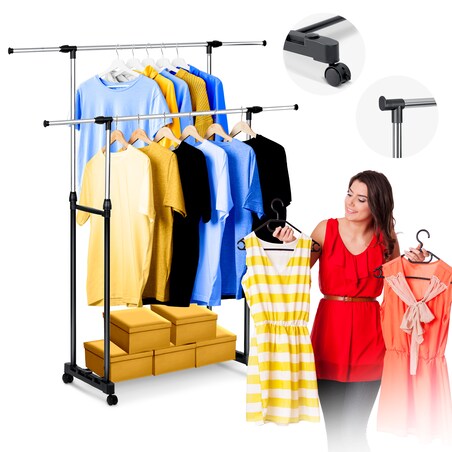 Stojak na ubrania buty wieszak stojący garderoba Massido