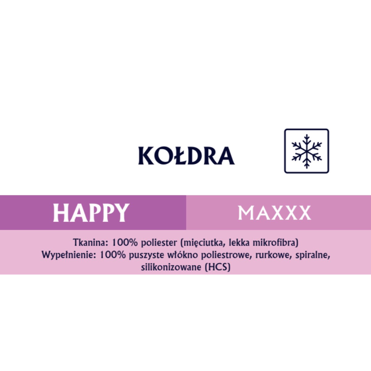 Kołdra zimowa 180x200 HAPPY MAXXX Senna Home