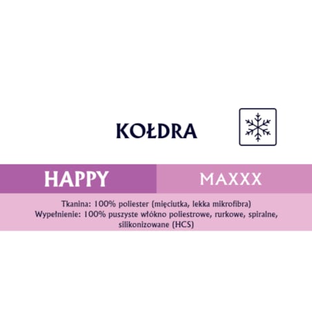 Kołdra zimowa 180x200 HAPPY MAXXX Senna Home
