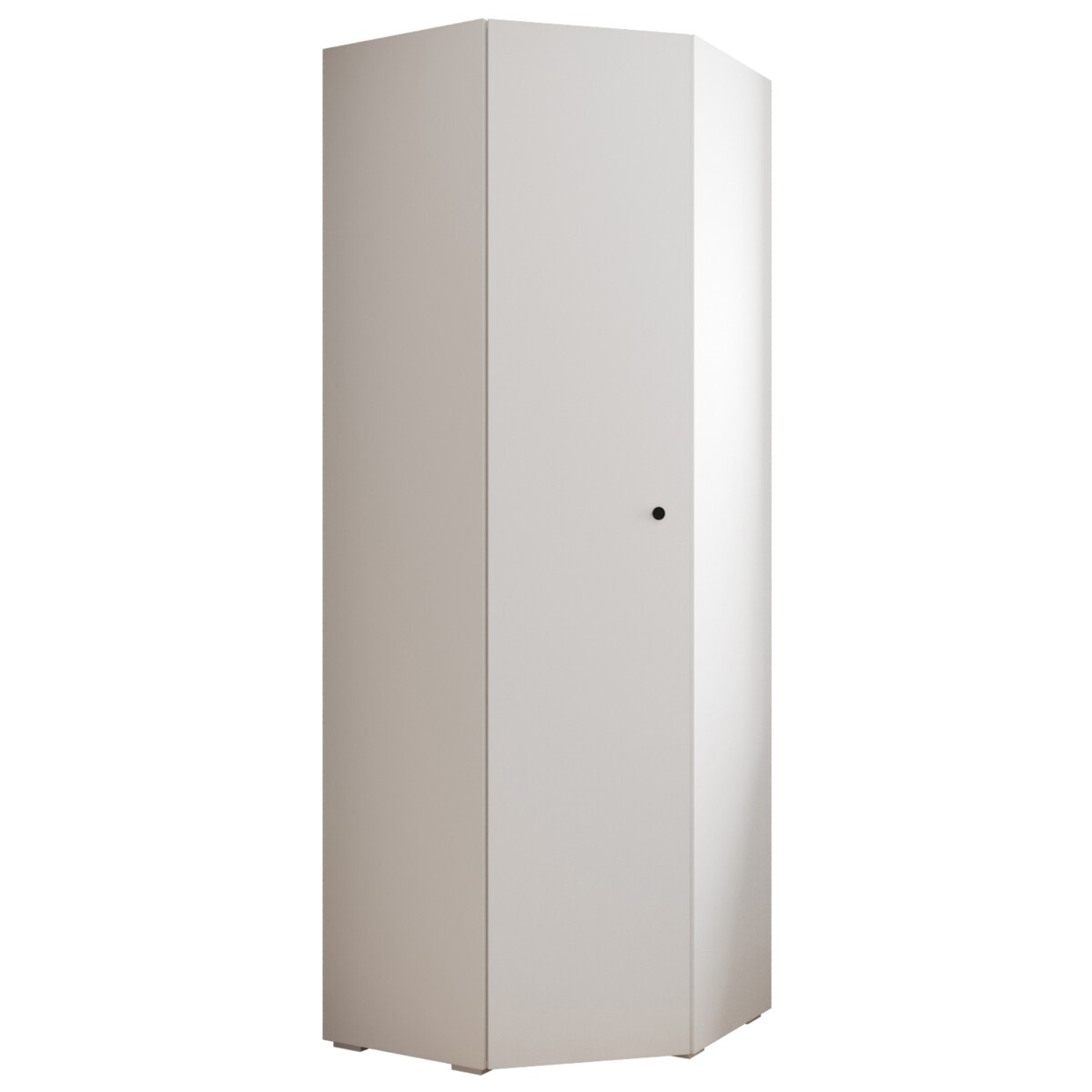 Szafa narożna rogowa wysoka INOVA 2 biały+czarny