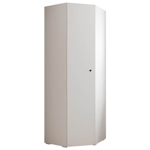 Szafa narożna rogowa wysoka INOVA 2 biały+czarny