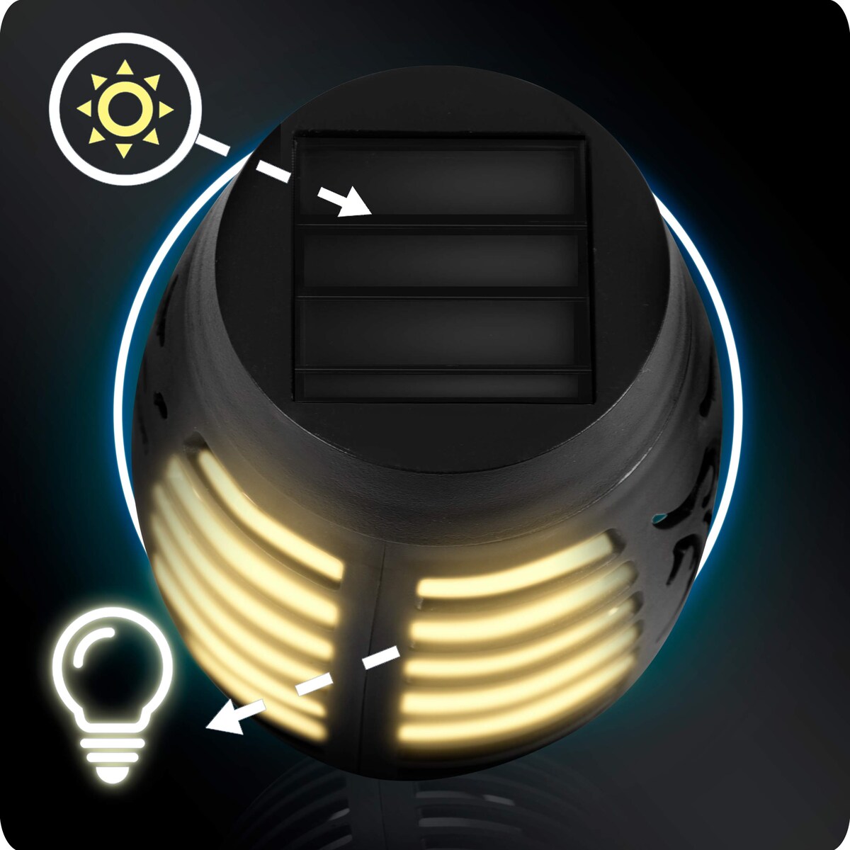 Lampki solarne do ogrodu pochodnie wbijane Ilumen 2szt.