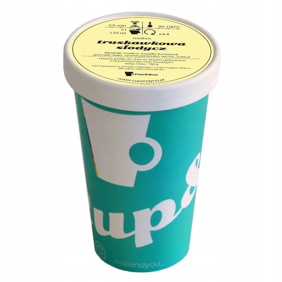 Najlepsza sypana herbata czerwonokrzew Rooibos TRUSKAWKOWA SŁODYCZ 150g EKO