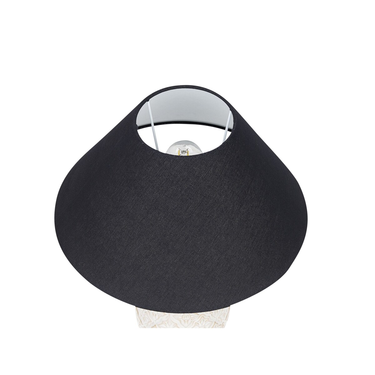 Lampa stołowa ceramiczna beżowa TELIRE