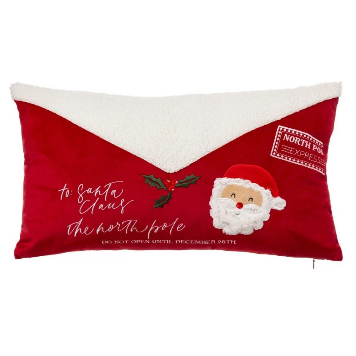 Poduszka świąteczna List do Św. Mikołaja 30x50 cm