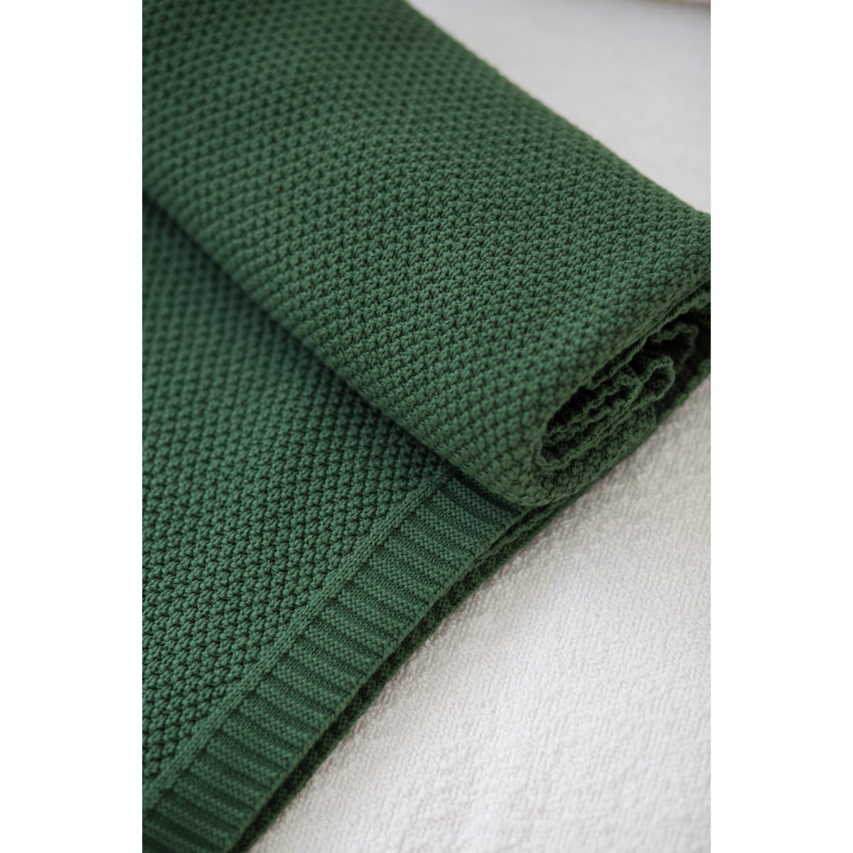 Pled pleciony zielony, 130 x 160 cm, La Manta