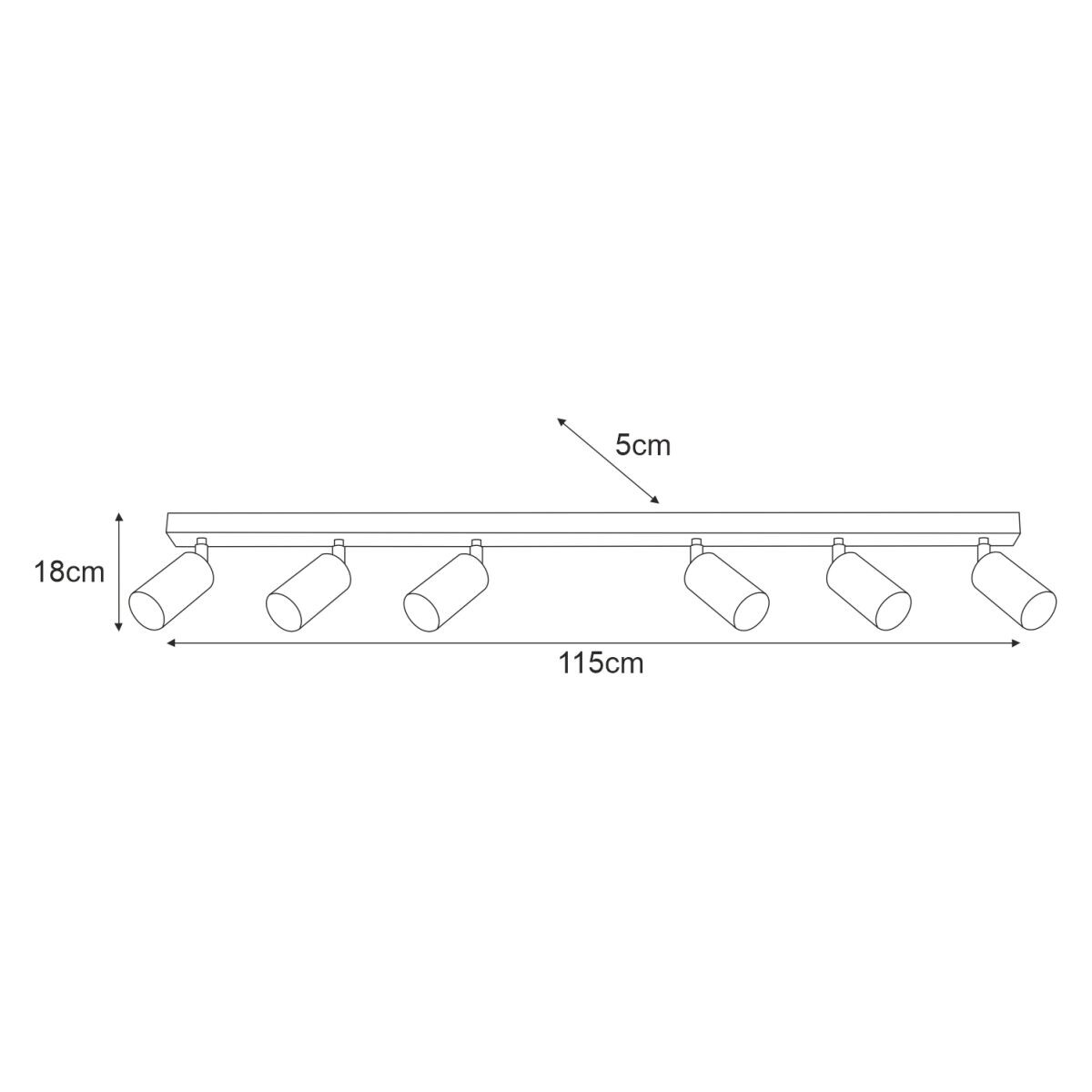 Lampa sufitowa K-5824 z serii MATI