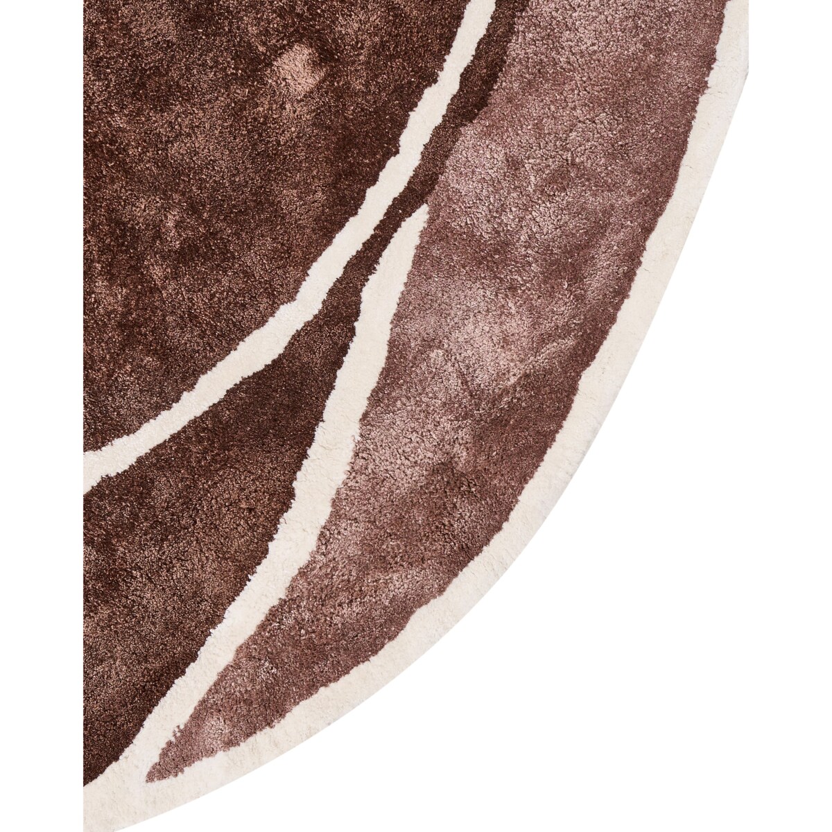 Dywan KANRACH Brązowy 200 x 200 cm Wiskoza