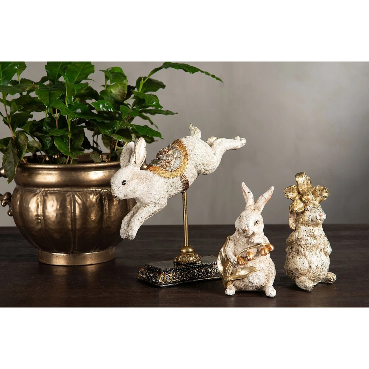 ZAJĄC WIELKANOCNY FIGURKA MAŁY KRÓLIK ZAJĄCZEK DEKORACJA NA WIELKANOC 15cm